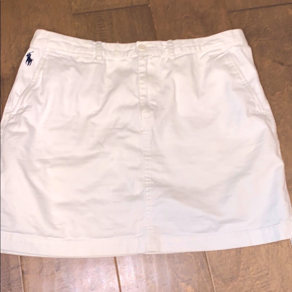 Ralph Lauren White Jean Skirt